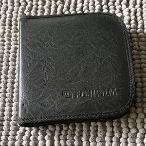 25 CD slots  Fujifilm Black Textured Zippered Camera Accessory Case